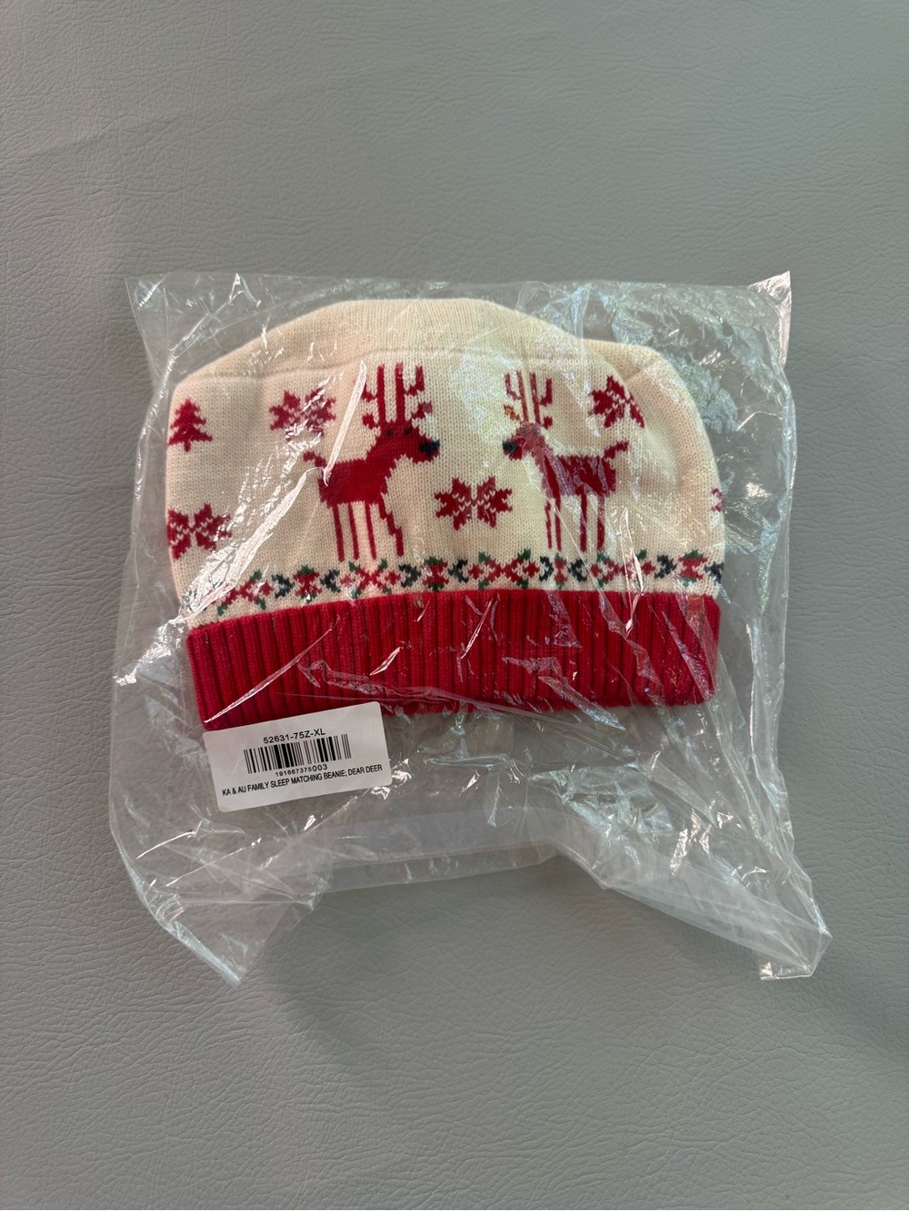 Hanna Andersson Dear Deer Knit Beanie Pom Pom Kids Adult XL - New in Bag